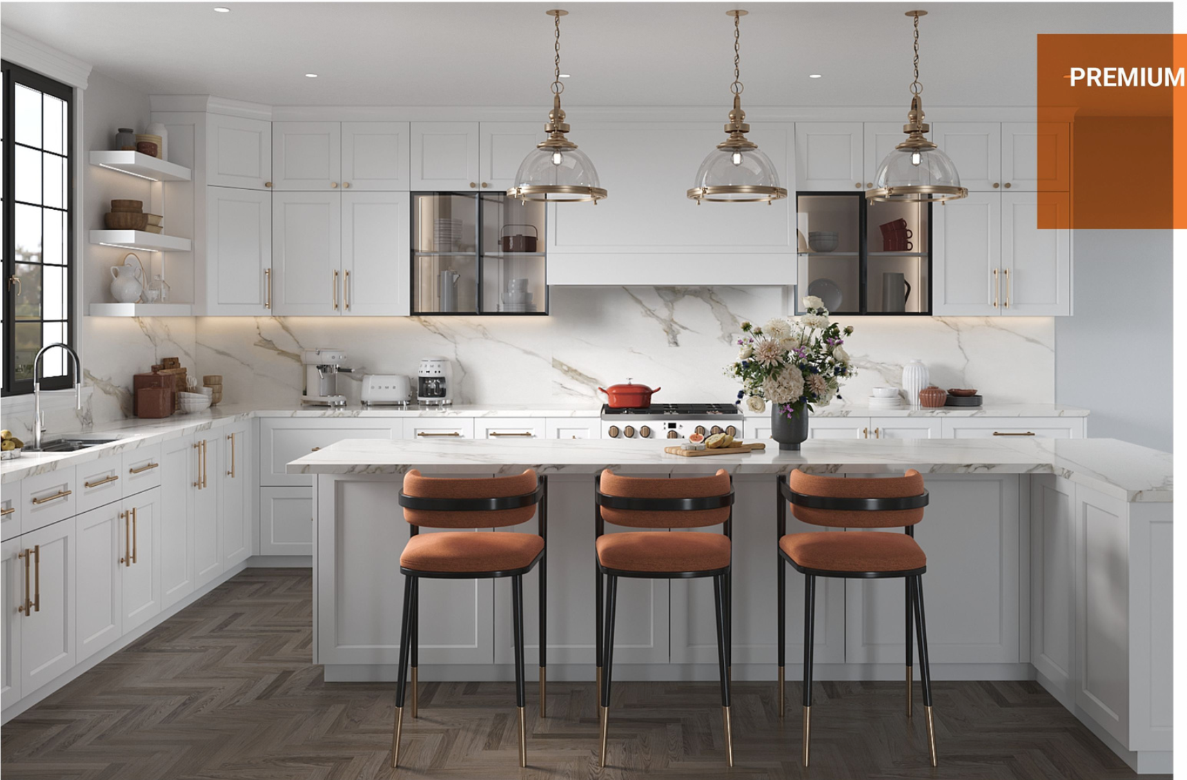 Premium Series — Single Shaker Collection kitchen cabinets