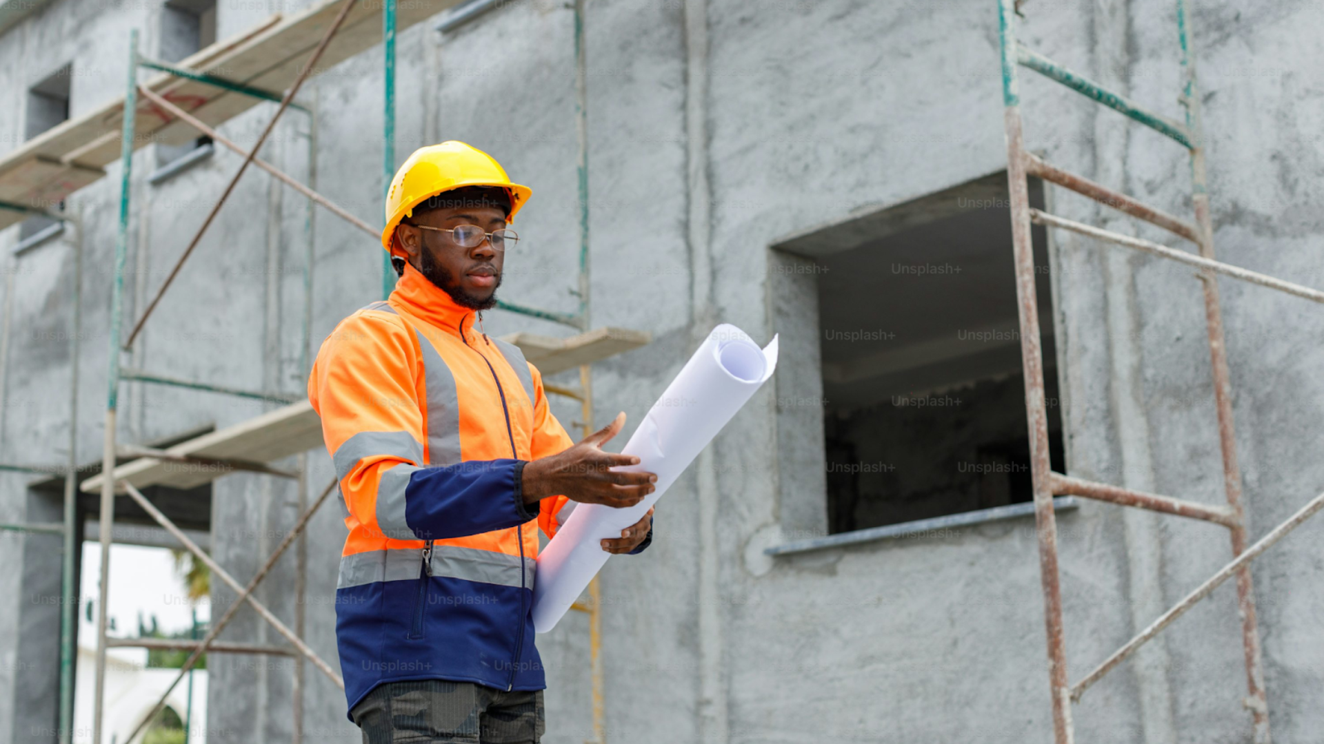 Construction project manager on site